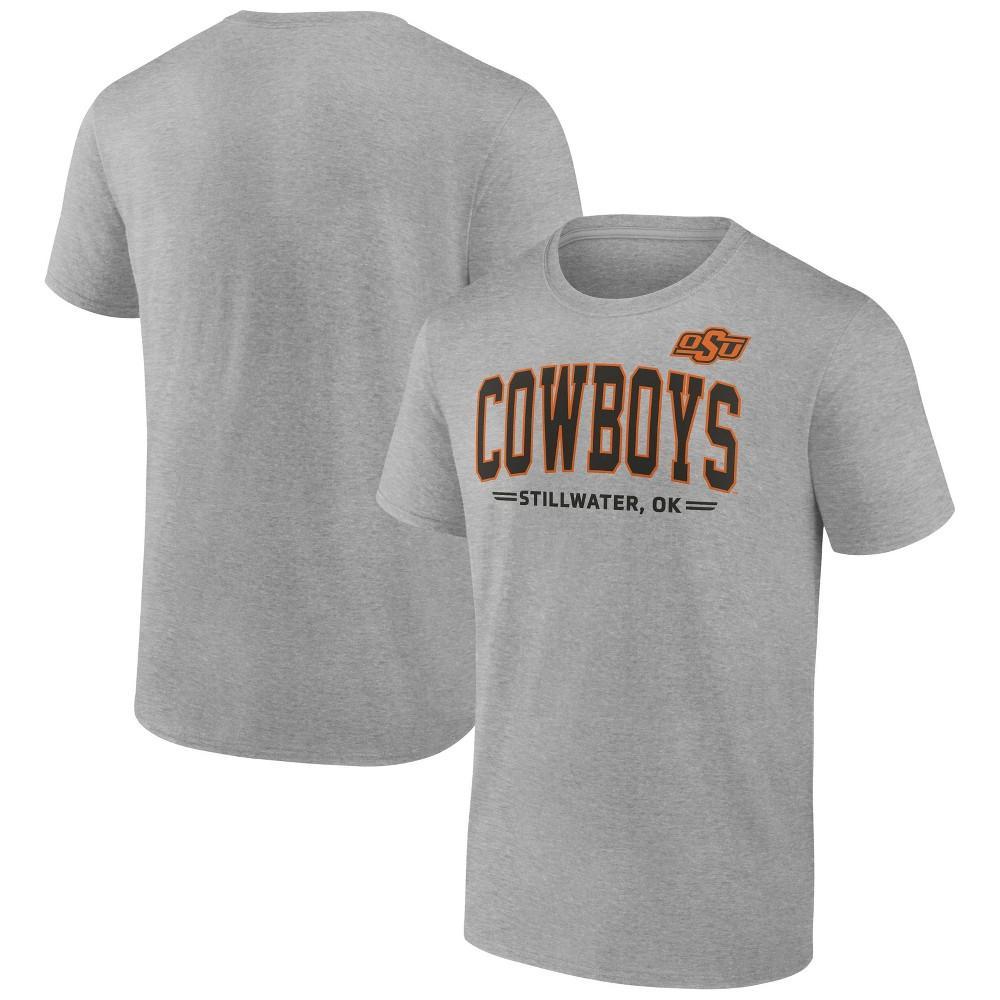 NCAA Oklahoma State Cowboys Mens Gray Bi-Blend T-Shirt Product Image