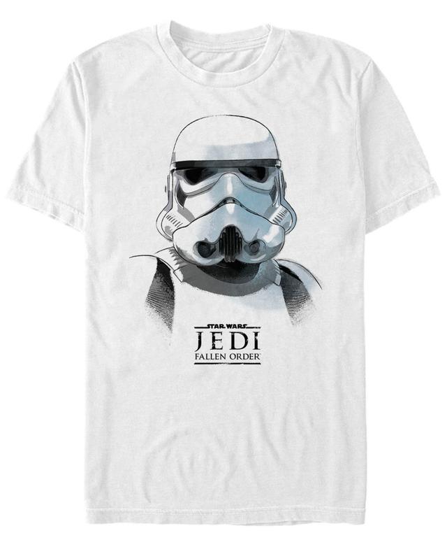 Star Wars Mens Jedi Fallen Order Storm Trooper Sketch T-shirt Product Image