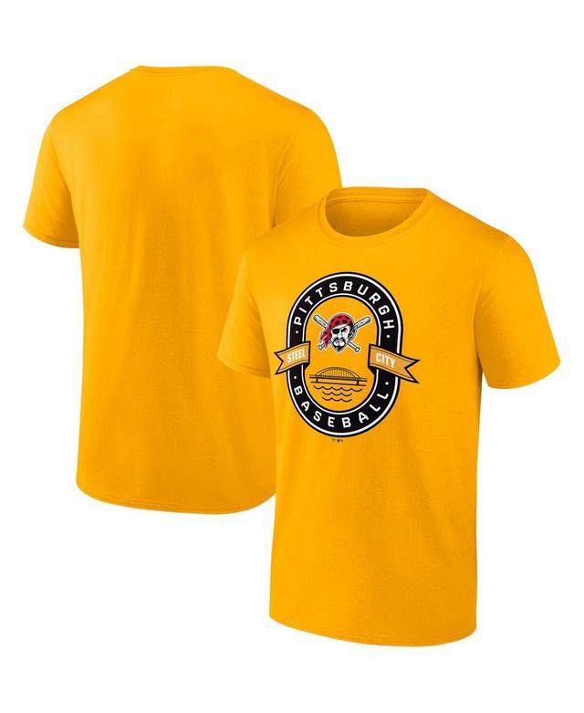 Mens Fanatics Gold Pittsburgh Pirates Iconic Glory Bound T-shirt Product Image