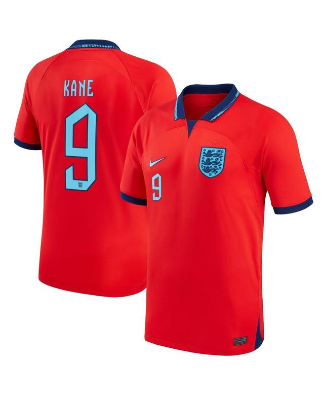 Mens Nike Harry Kane Red England National Team 2022/23 Away Breathe Stadium Replica Player Jersey - Red Product Image