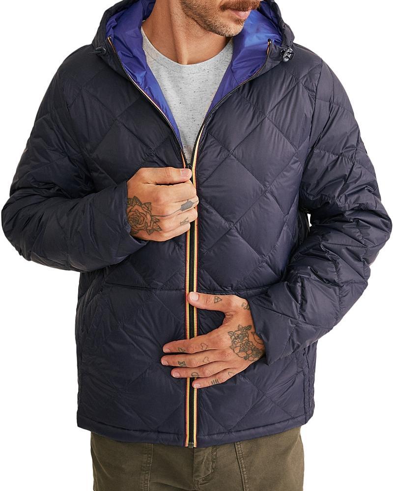 Marine Layer Midweight Quilted Zip Front Hooded Jacket Product Image