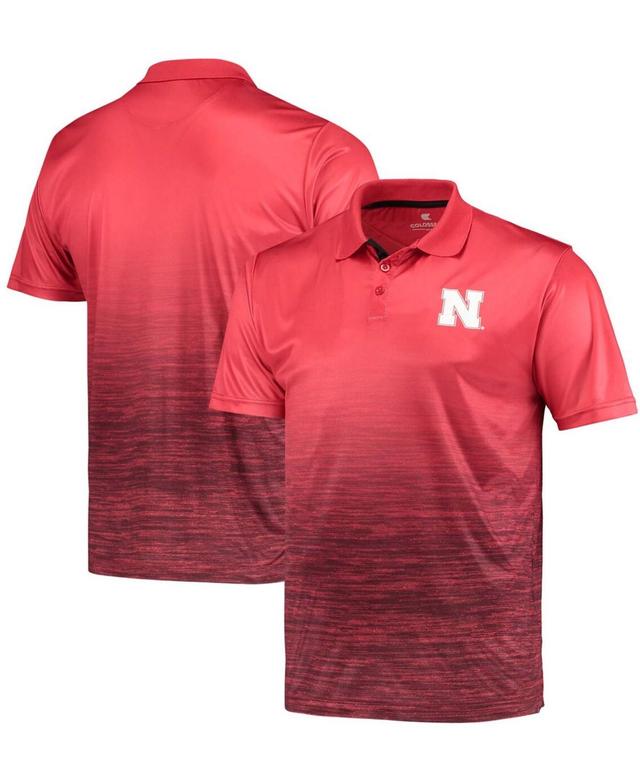 Mens Colosseum Scarlet Nebraska Huskers Marshall Polo Product Image