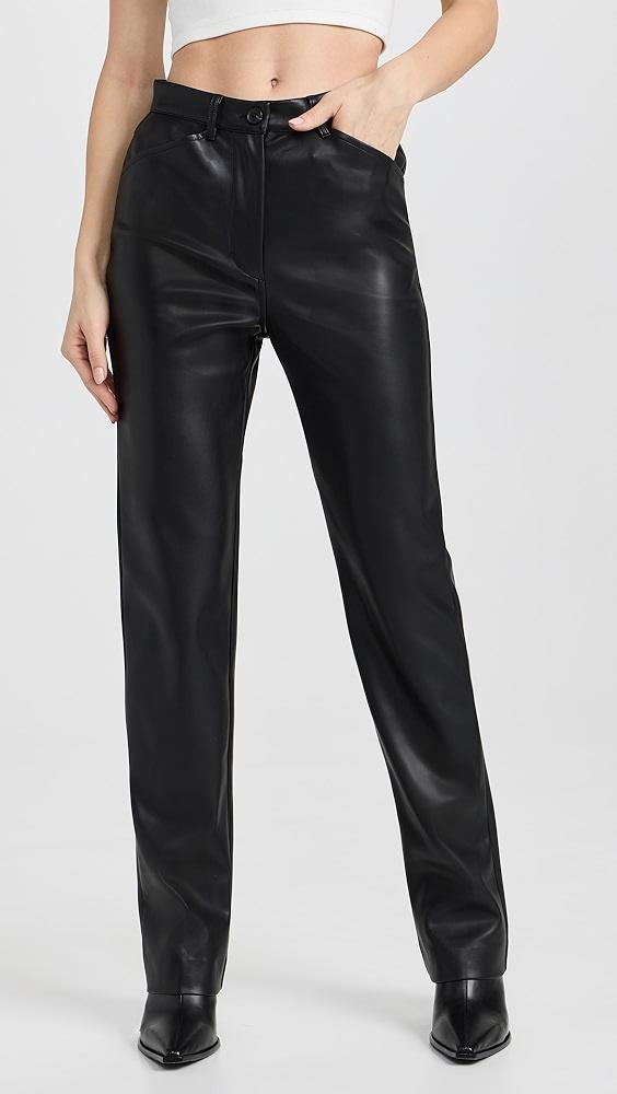 Susana Monaco Faux Leather 4 Pocket Pants | Shopbop Product Image