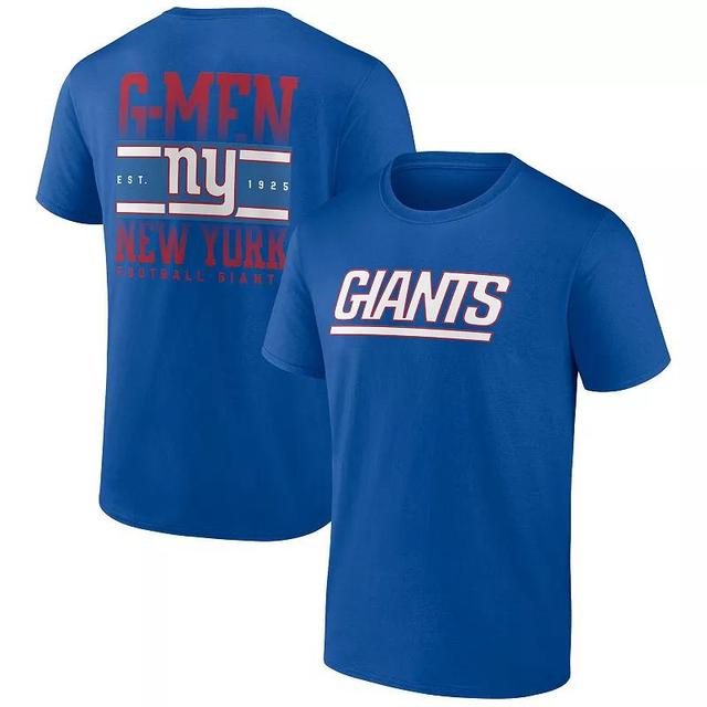 Mens Profile Royal New York Giants Big & Tall Two-Sided T-Shirt Product Image