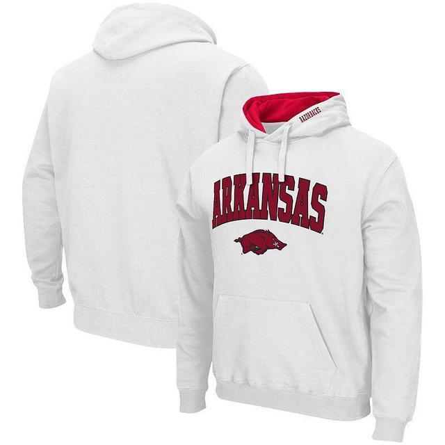 Mens Colosseum Arkansas Razorbacks Arch & Logo 3.0 Pullover Hoodie Product Image