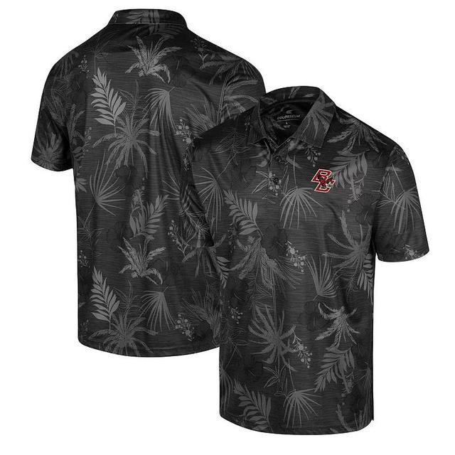 Mens Colosseum Scarlet Rutgers Scarlet Knights Palms Team Polo Shirt Product Image