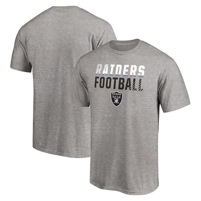 Mens Fanatics Branded Heathered Gray Las Vegas Raiders Fade Out T-Shirt Product Image