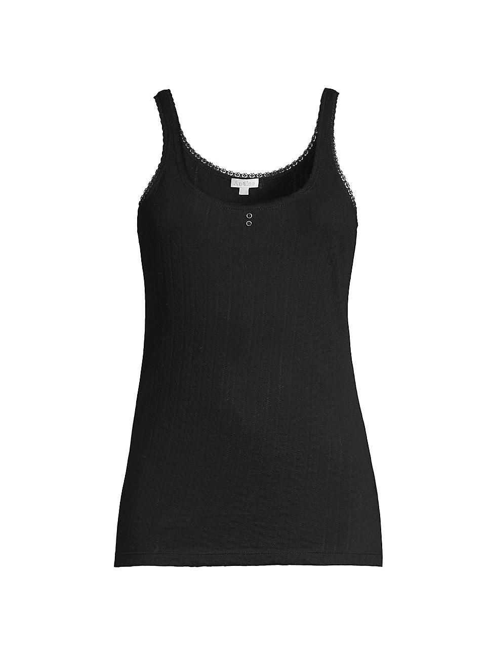 Womens Amelie Pointelle Tank Top Product Image