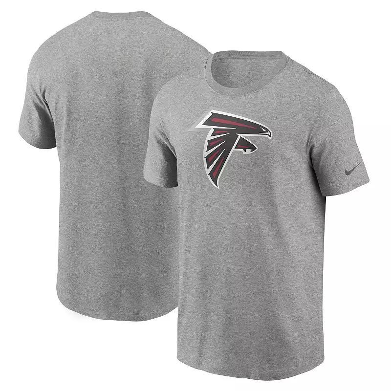 Men's Heathered Gray Atlanta Falcons Primary Logo T-shirt Product Image