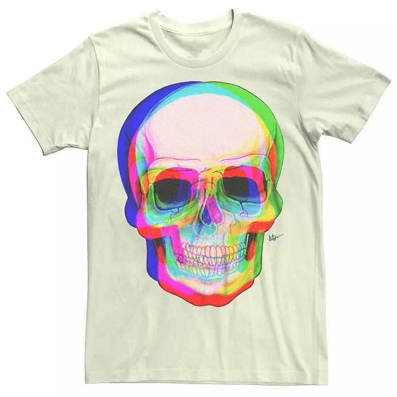 Mens 3D Skull Graphic Tee Product Image