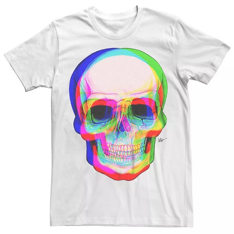 Mens 3D Skull Graphic Tee Product Image