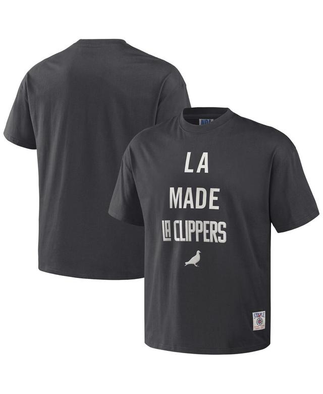 Mens Nba x Staple Anthracite La Clippers Heavyweight Oversized T-shirt Product Image