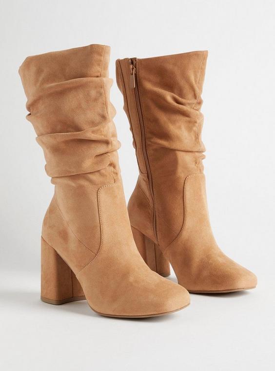 Wide Width Slouchy Mid Calf Boot (WW) Product Image