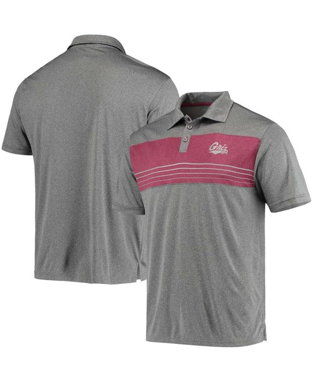 Mens Heathered Charcoal Montana Grizzlies Smithers Polo Product Image