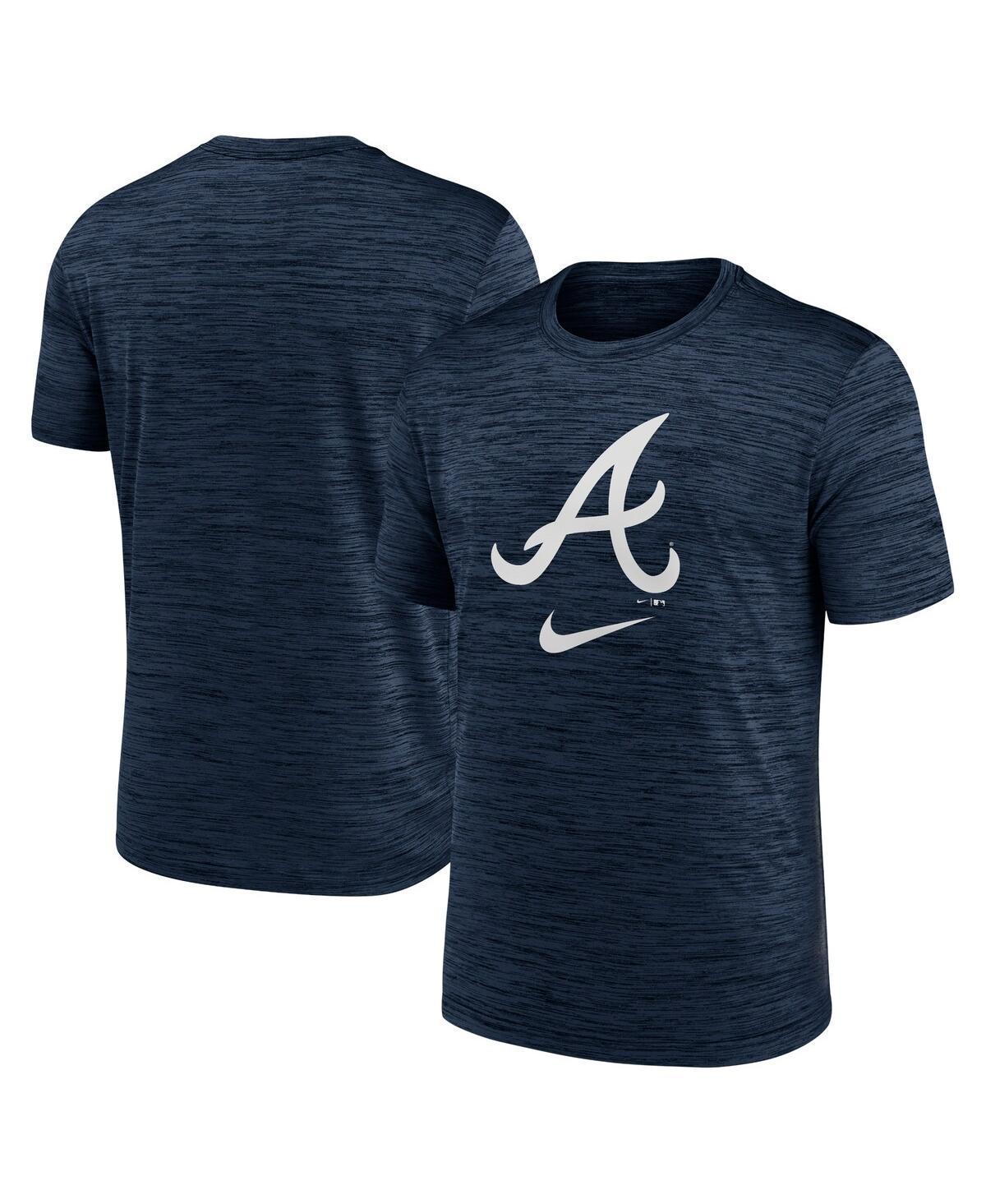 Mens Nike Navy Atlanta Braves Logo Velocity Performance T-shirt Product Image