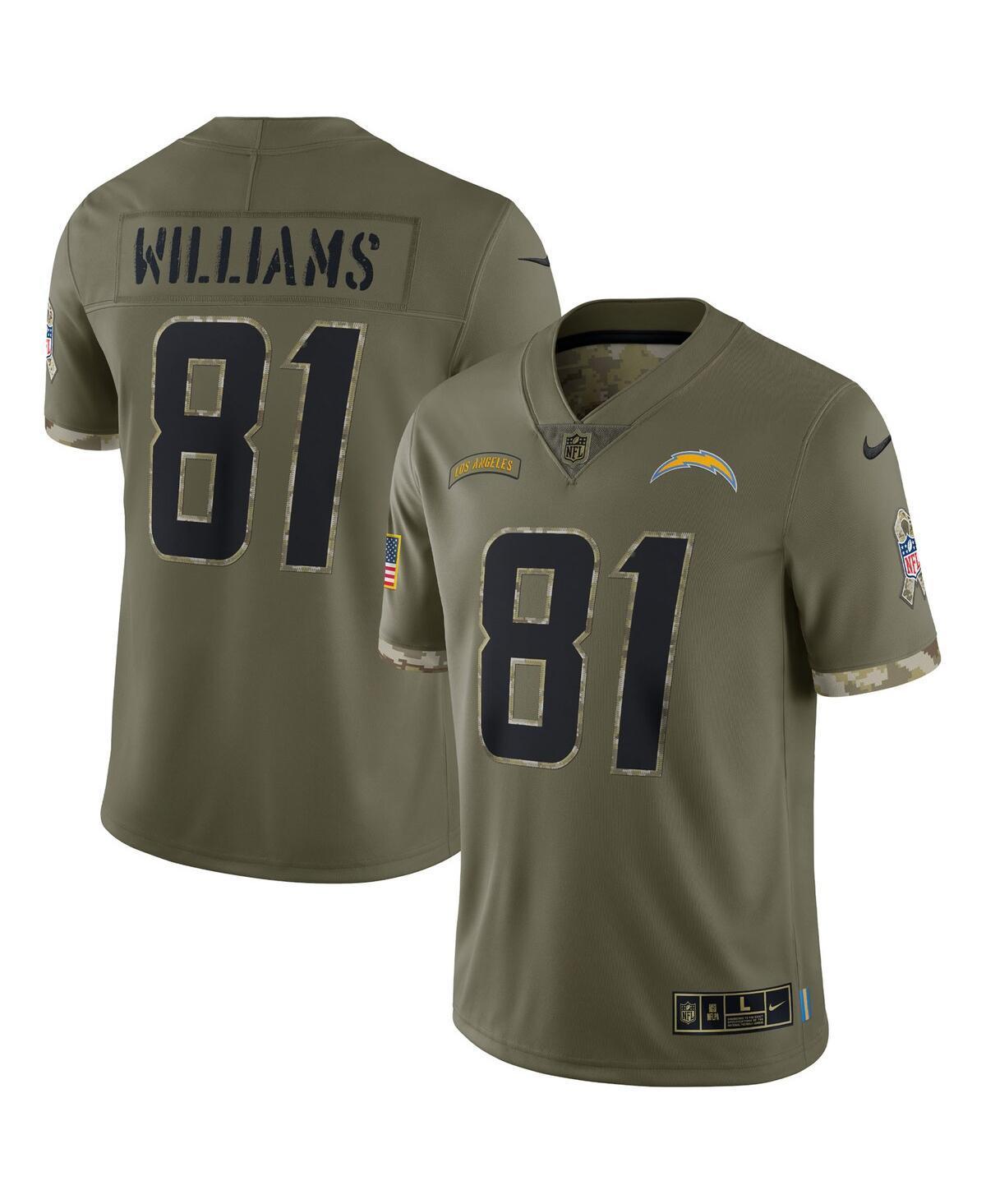 Mens Nike Mike Williams Olive Los Angeles Chargers 2022 Salute To Service Limited Jersey - Olive Product Image