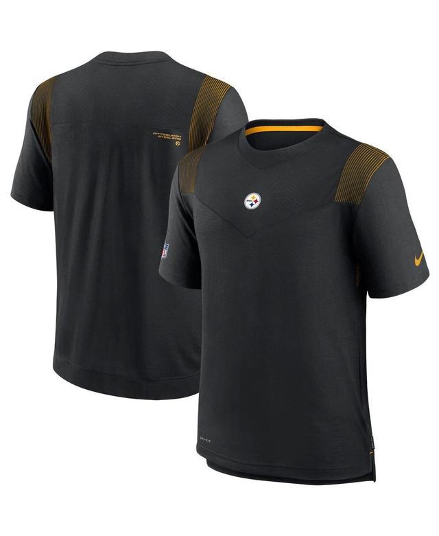 Mens Black Pittsburgh Steelers Sideline Player Uv Performance T-shirt Product Image