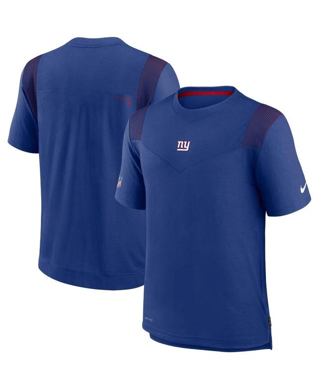 Mens Royal New York Giants Sideline Player Uv Performance T-shirt Product Image