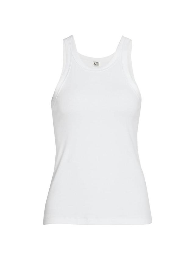 Womens Curved Rib Tank Top Product Image