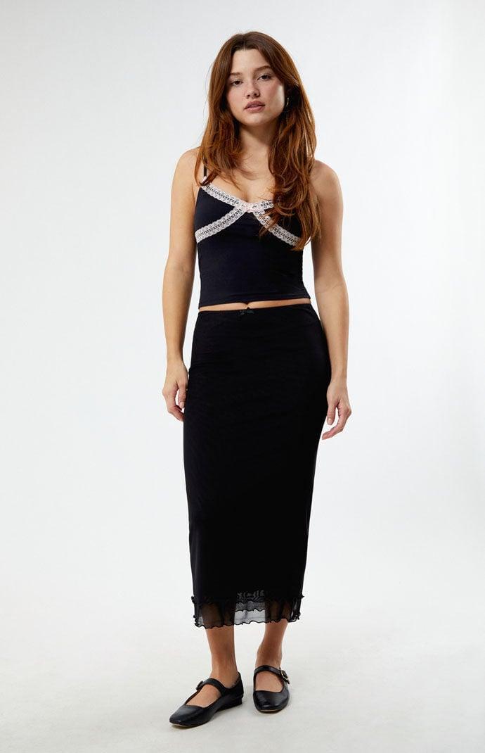 Women's Layered Mesh Midi Skirt product image