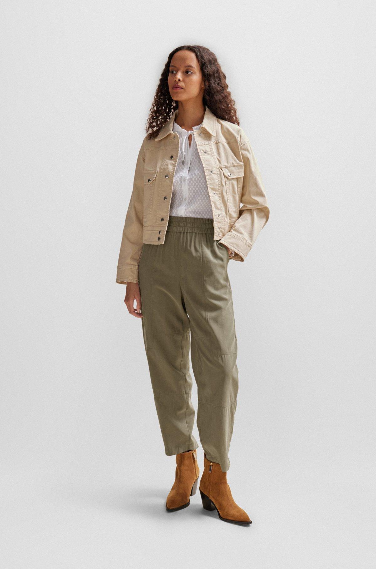 Regular-fit trousers with a tapered leg Product Image