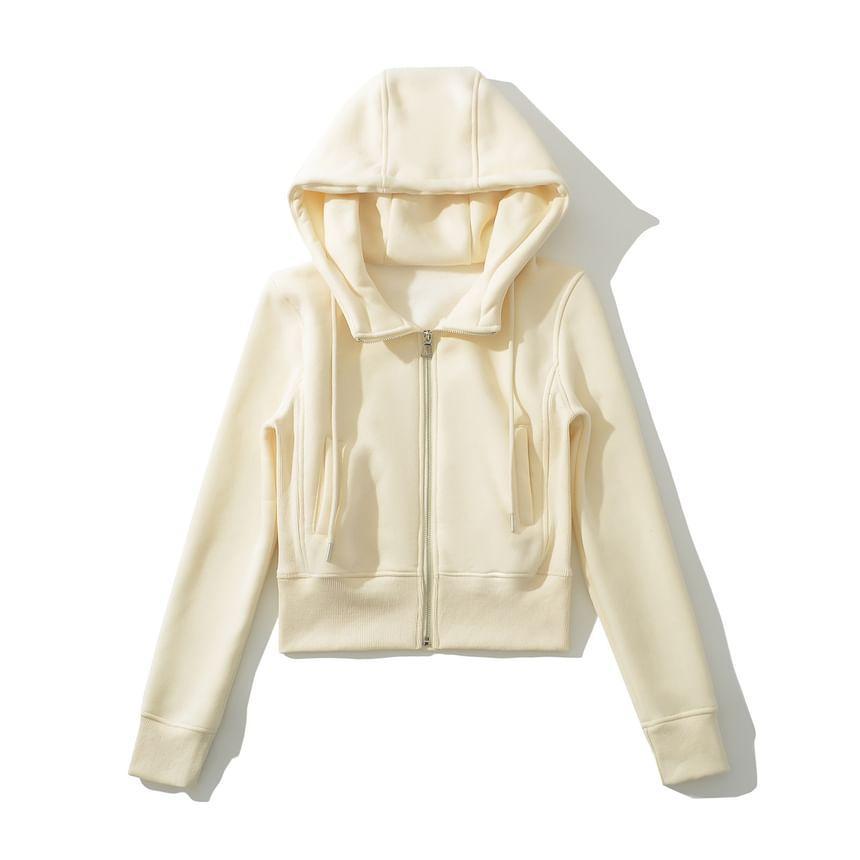 Drawstring Zip Hoodie Product Image