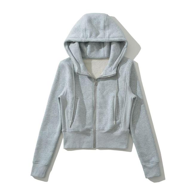 Drawstring Zip Hoodie Product Image