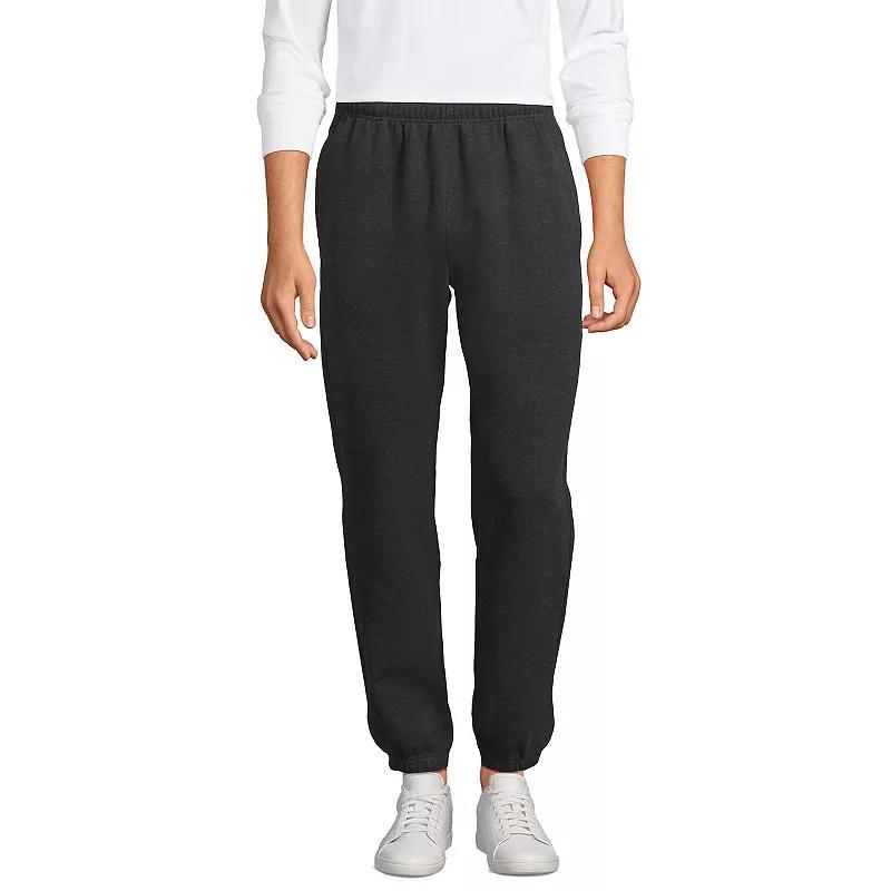 Mens Lands End Serious Sweats Drawstring Sweatpants Flax Grey Product Image