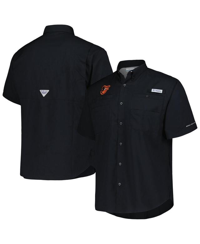 Columbia Mens Black Baltimore Orioles Tamiami Omni-Shade Button-Down Shirt Product Image