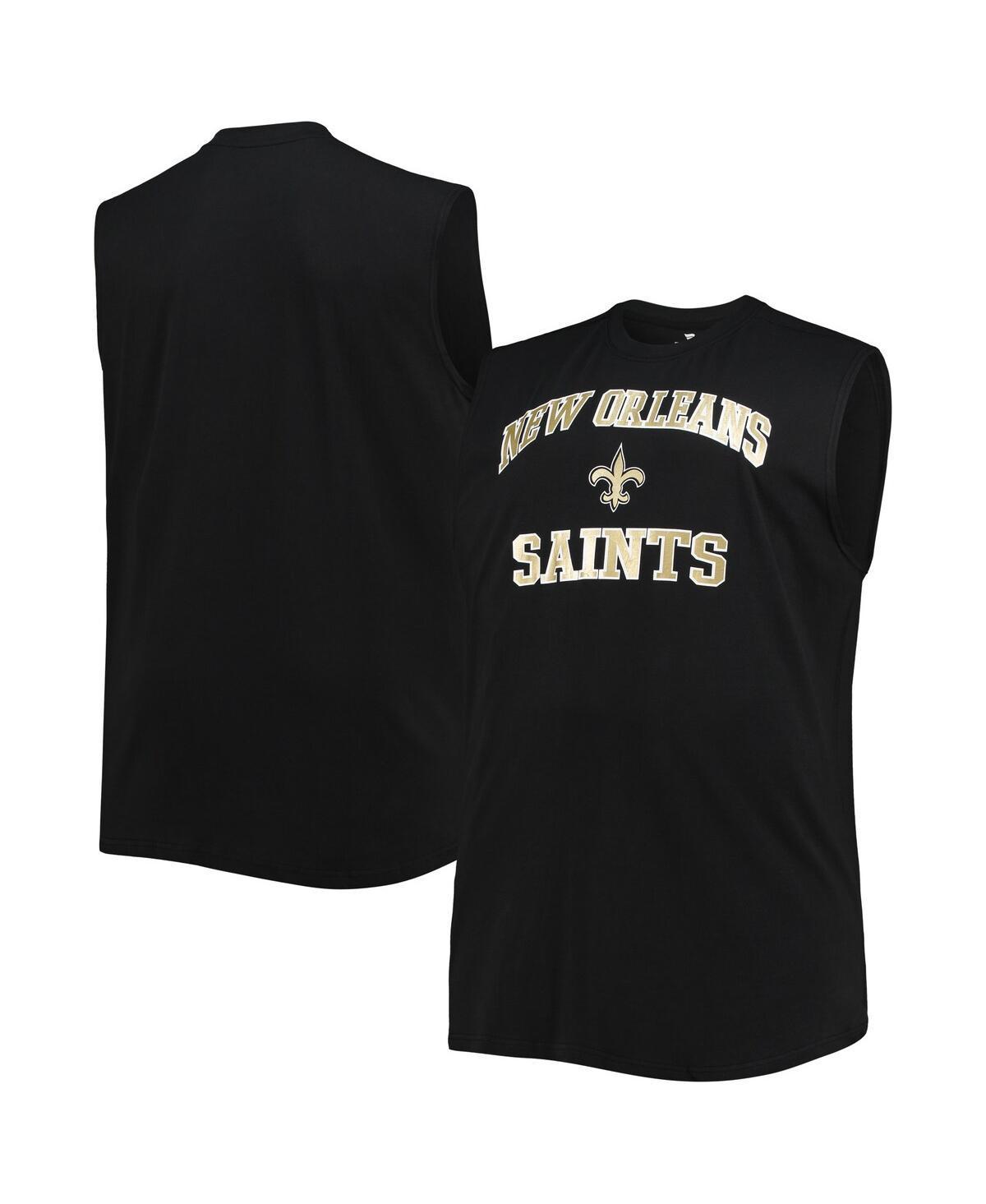 Mens New Orleans Saints Big & Tall Muscle Tank Top Product Image