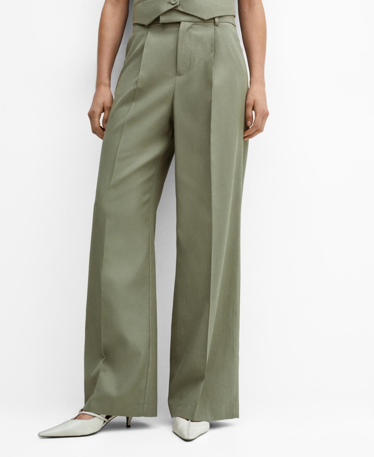 Mango Womens Pleated Suit Pants product image