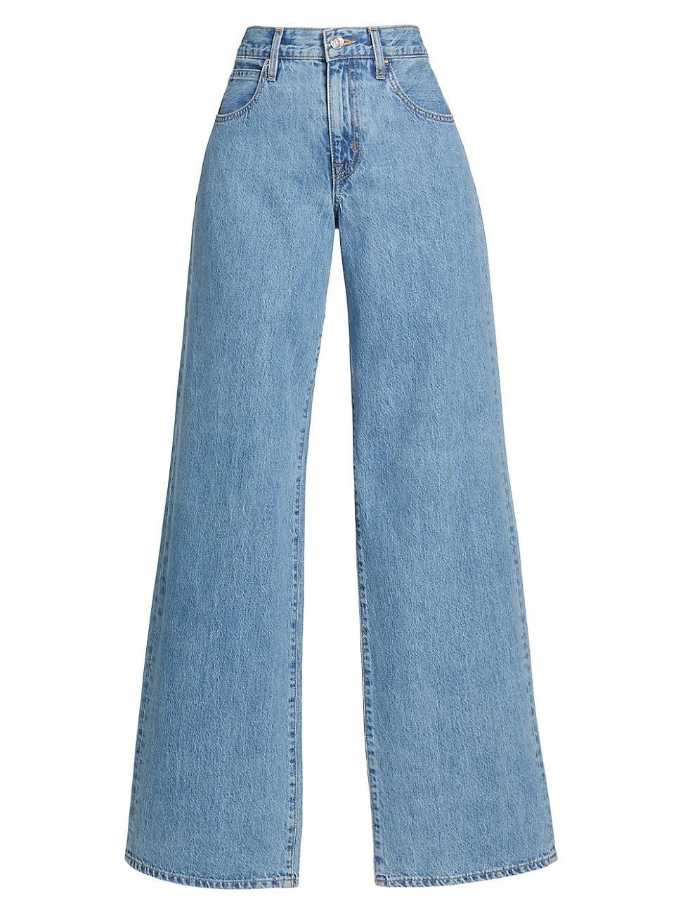 Womens Mica Low-Rise Straight Jeans Product Image