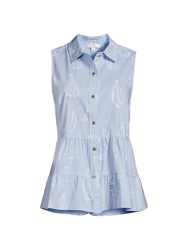 Womens Breah Sailboat Sleeveless Shirt Product Image