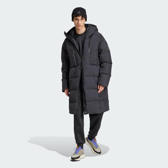 adidas Myshelter Down Parka Black XS Mens Product Image