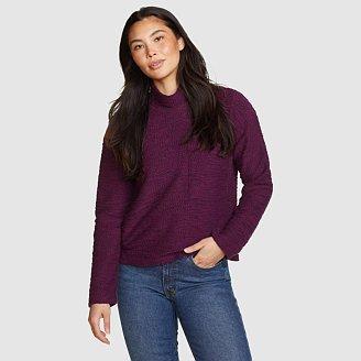 Women's Ridgeline Mock Neck French Terry Sweatshirt Product Image