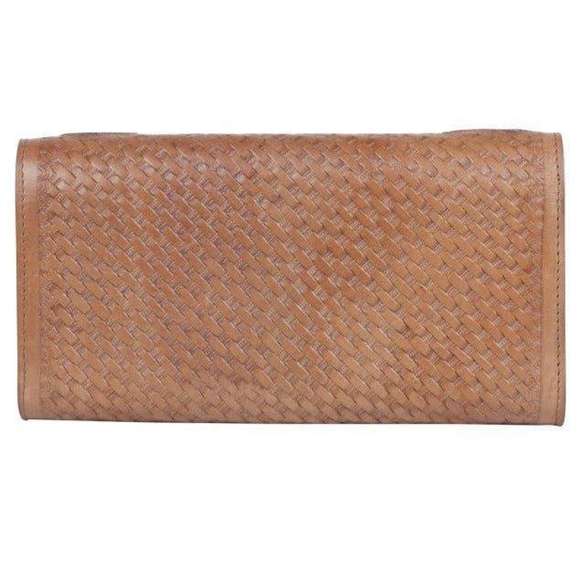 Amity Embossed Leather Wallet Product Image