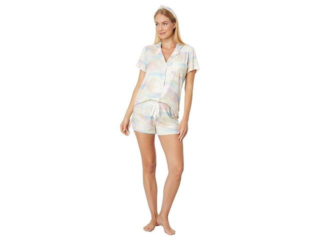 P.J. Salvage Wavy Boho Chic PJ Set with Headband (Butter) Women's Pajama Sets Product Image