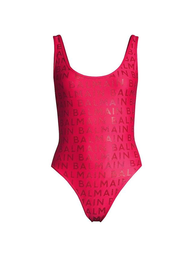 Womens Logo One-Piece Swimsuit Product Image