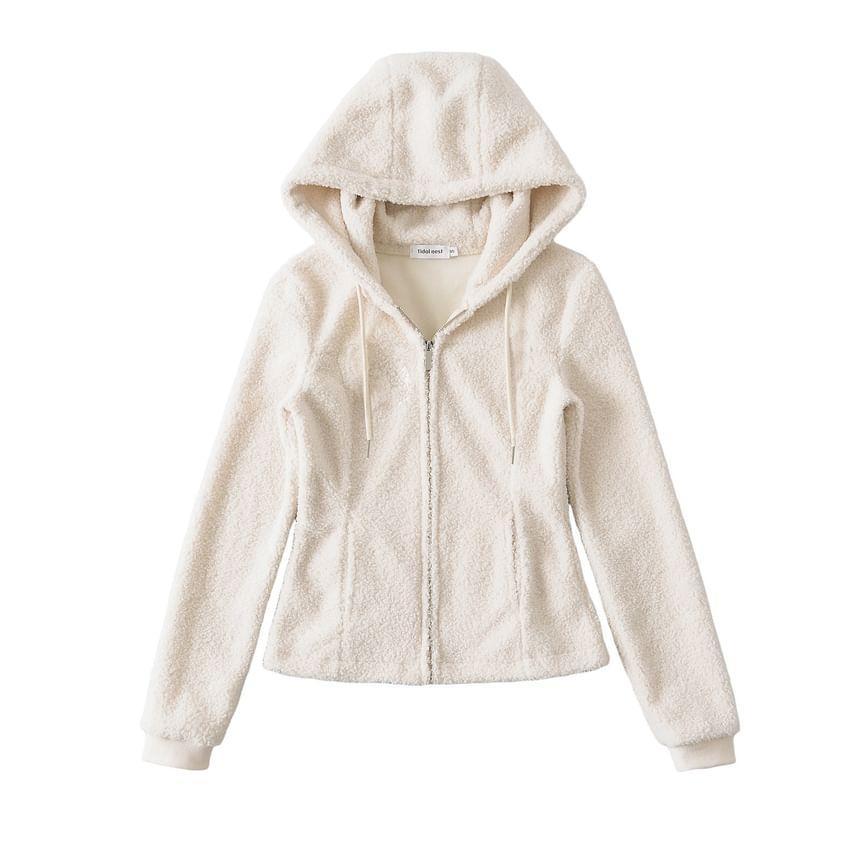 Fleece Hooded Zip-Up Jacket Product Image