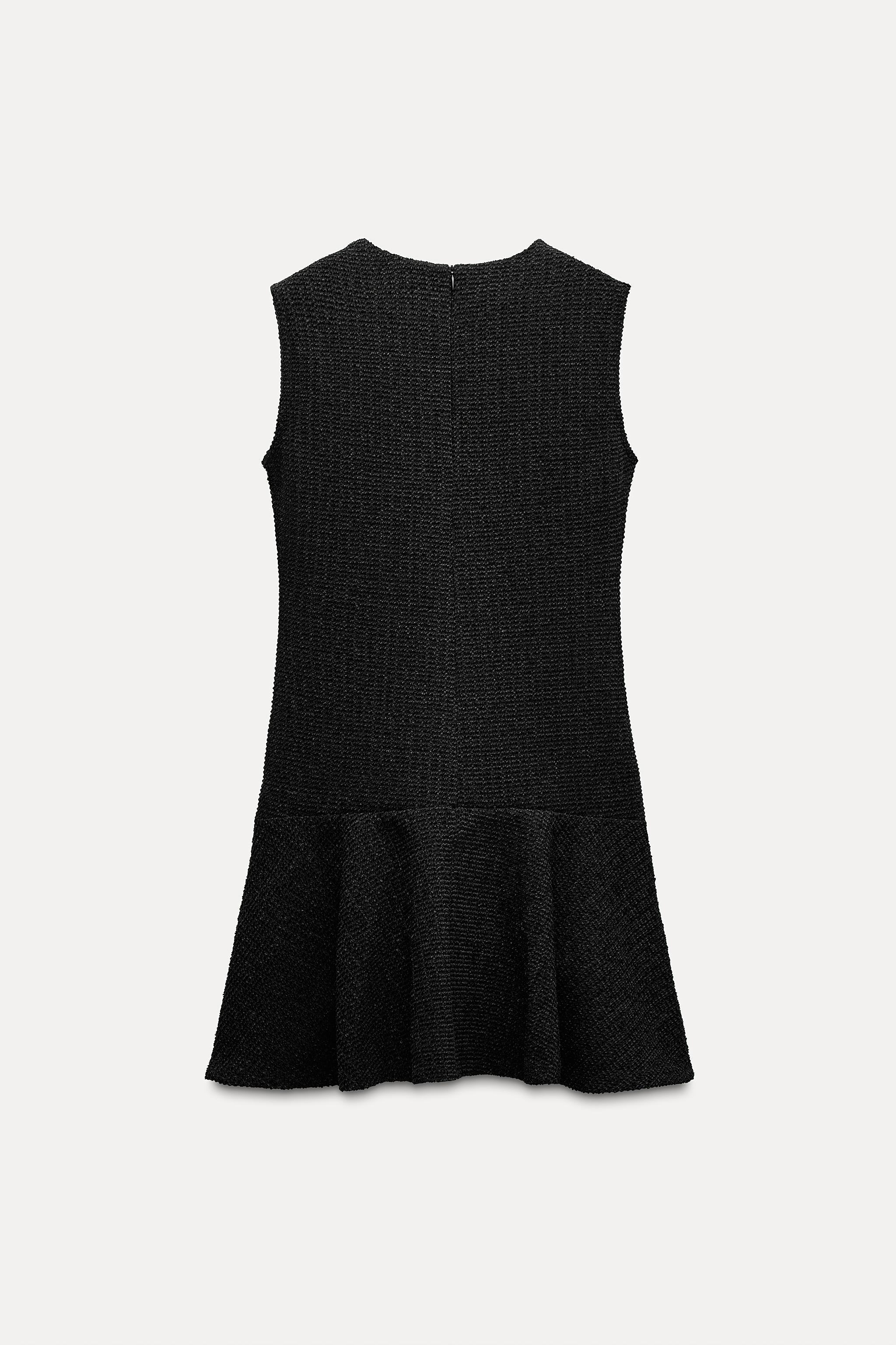 TEXTURED SHORT DRESS Product Image