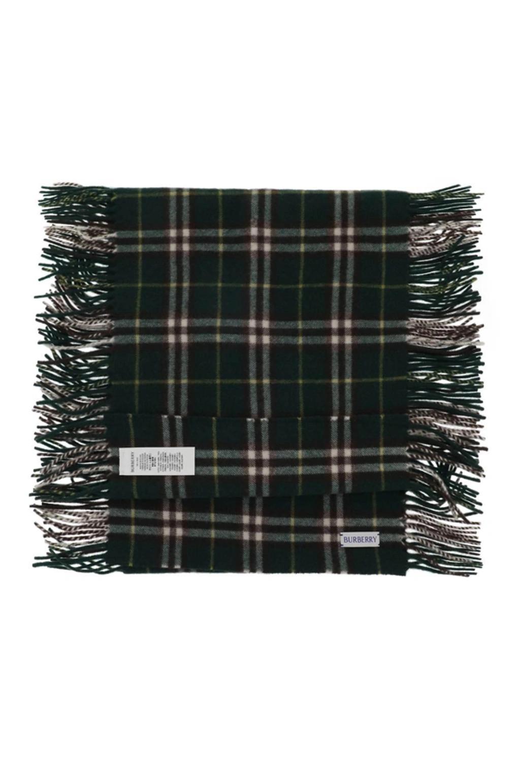 BURBERRY Cashmere Check Scarf In Multicolor Product Image