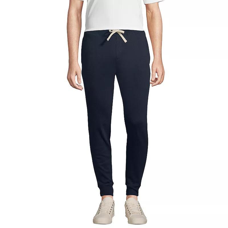 Adult Lands End School Uniform Jogger Sweatpants, Mens Classic Blue Product Image