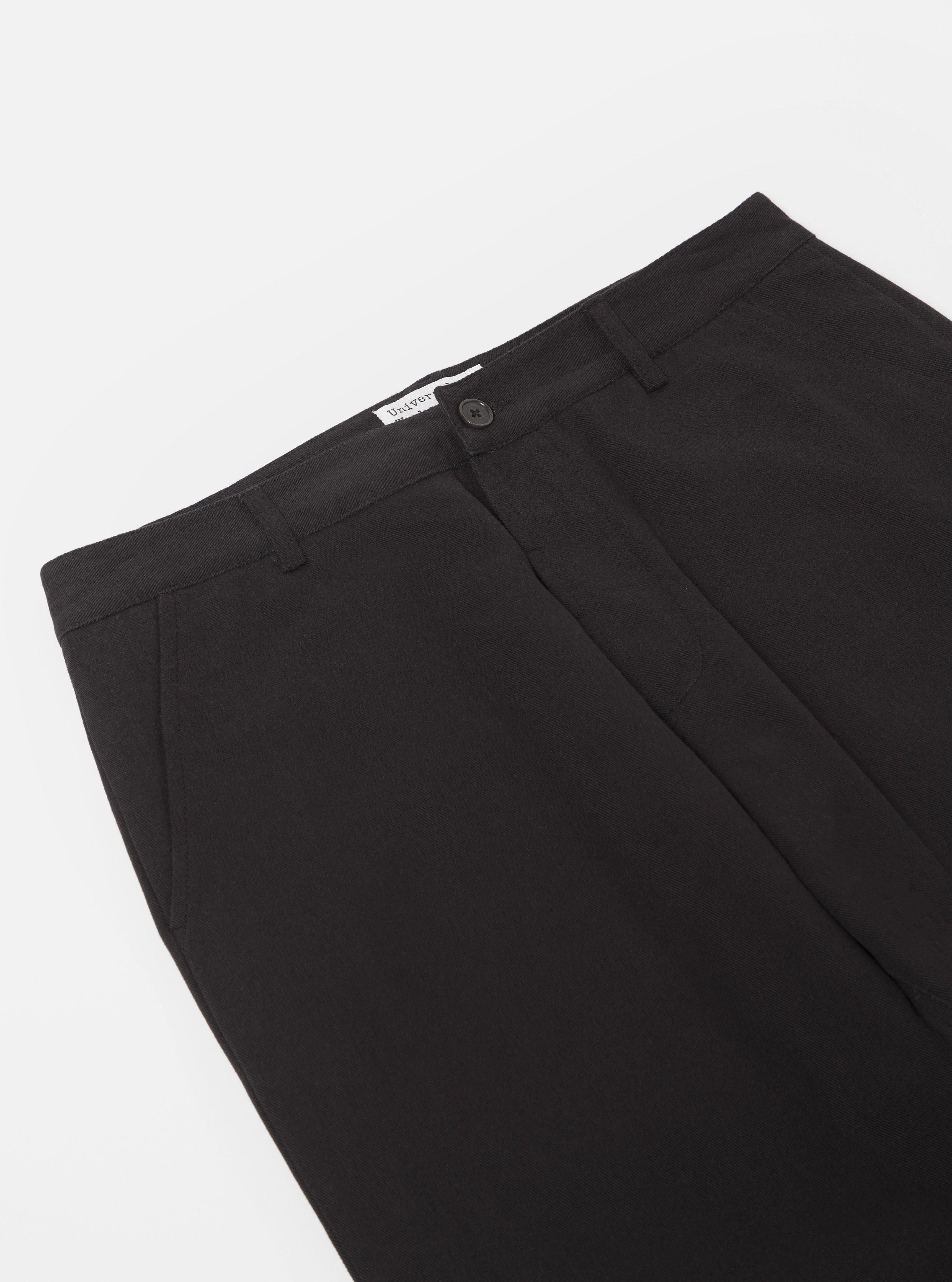 Universal Works Military Chino in Black Winter Twill Product Image