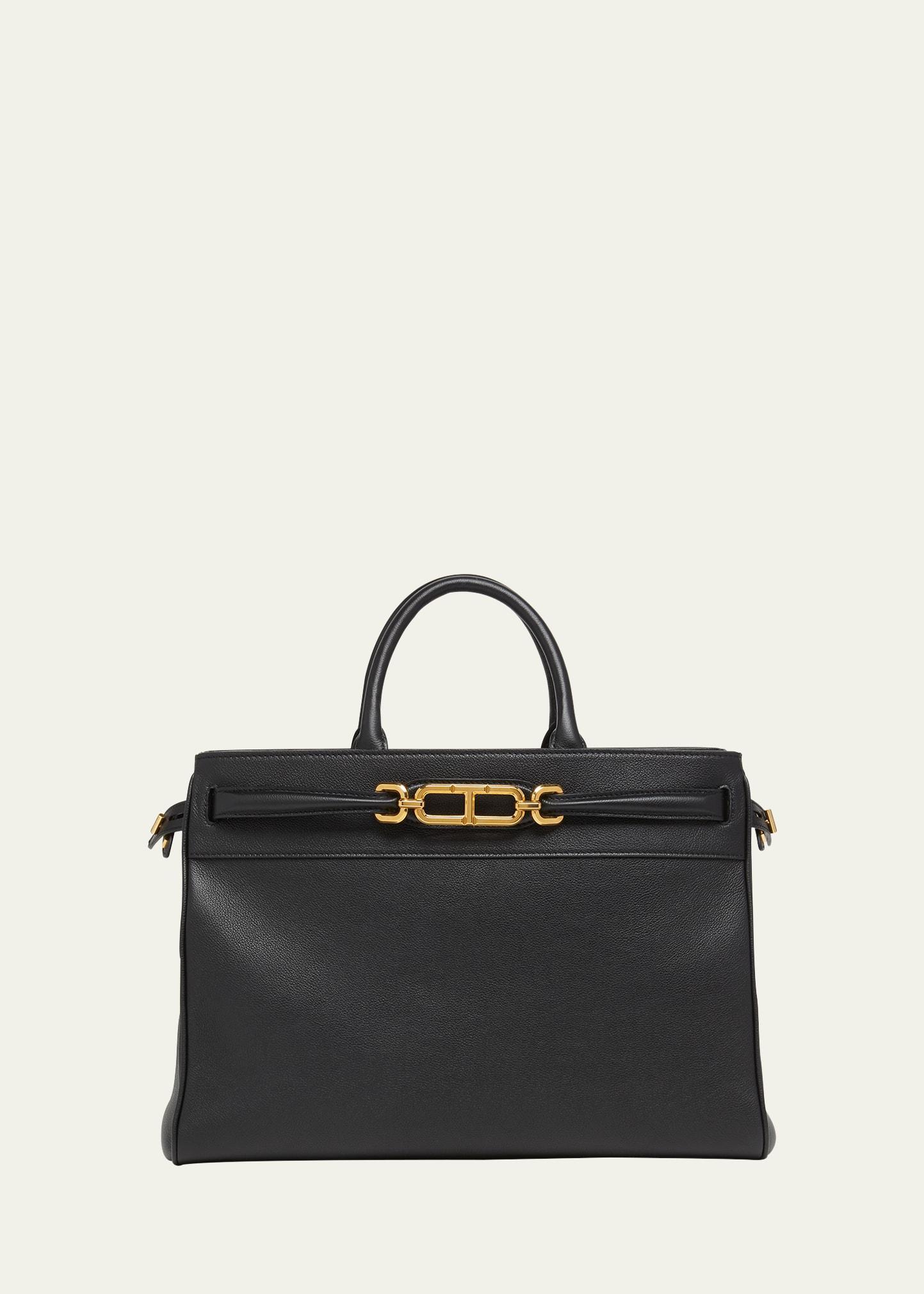 Whitney Large Top-Handle Bag in Leather Product Image