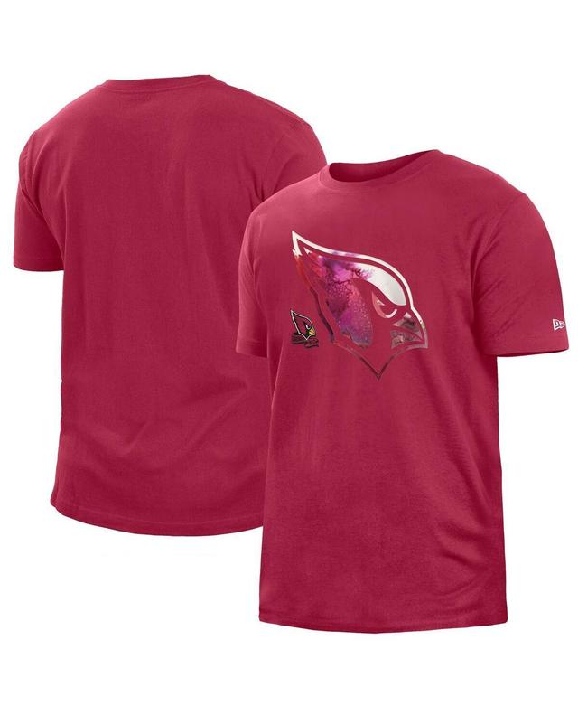 Mens New Era Red Arizona Cardinals 2022 Sideline Ink Dye T-shirt Product Image