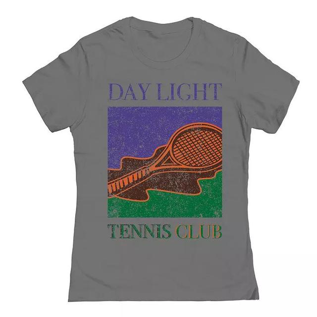 Juniors Daylight Tennis Club 1 Womens Graphic Tee, Girls Grey Product Image