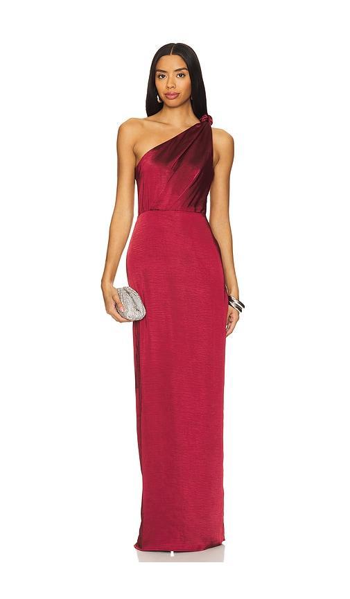 Lovers and Friends Bella Gown in Cabernet Product Image