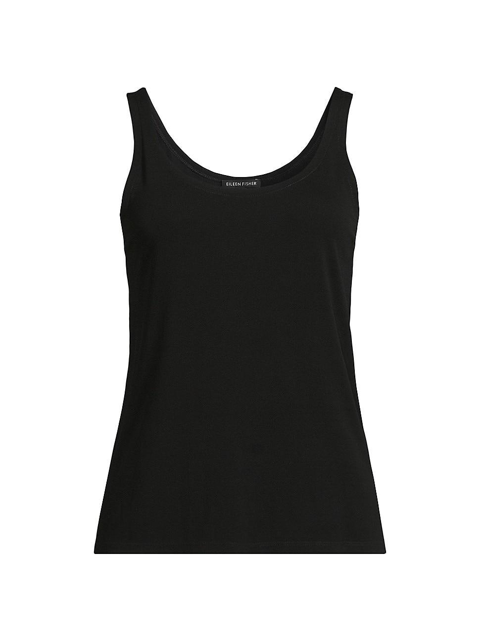 Womens Scoopneck Silk Tank Product Image