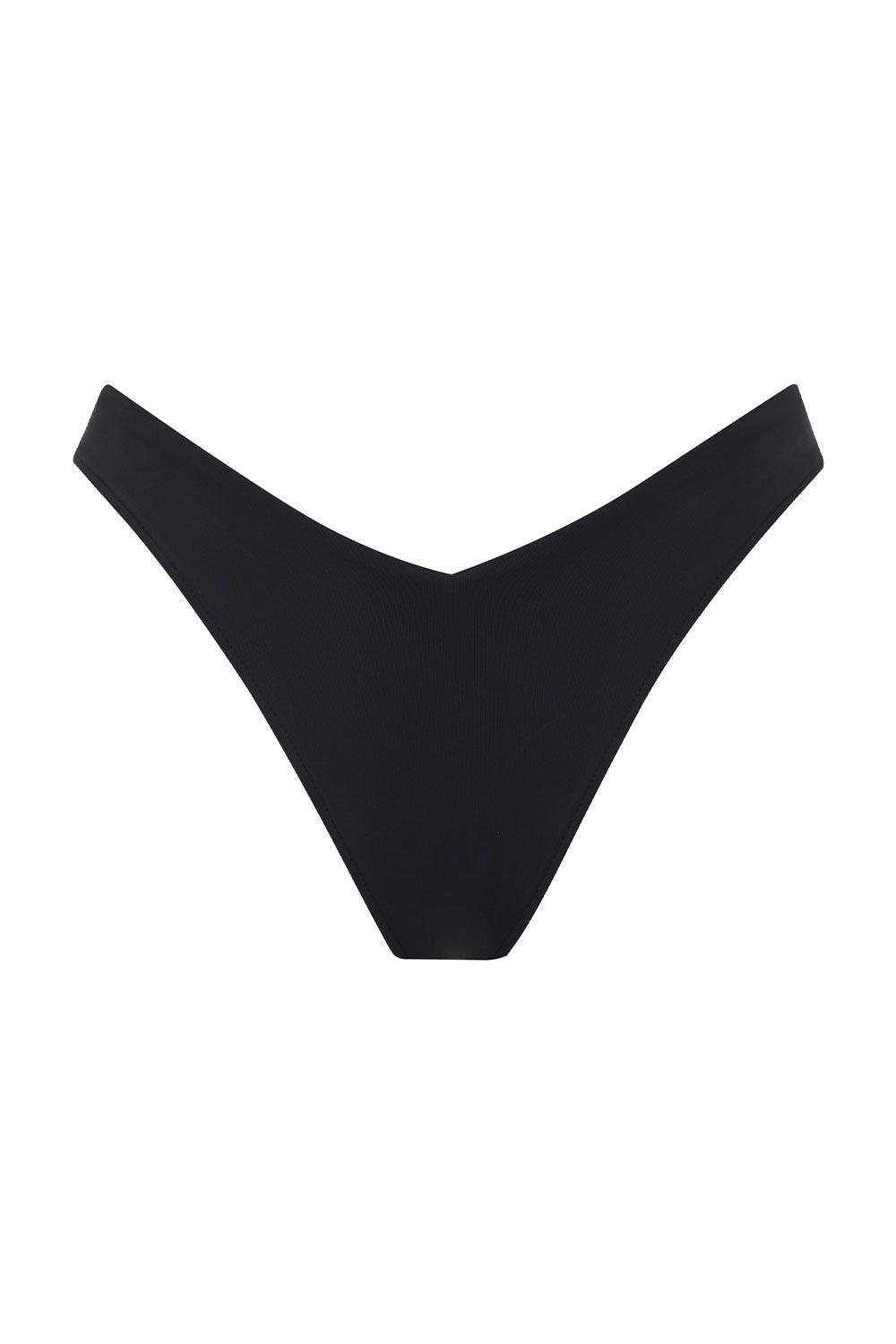 Enzo Cheeky Bikini Bottom - Black Product Image