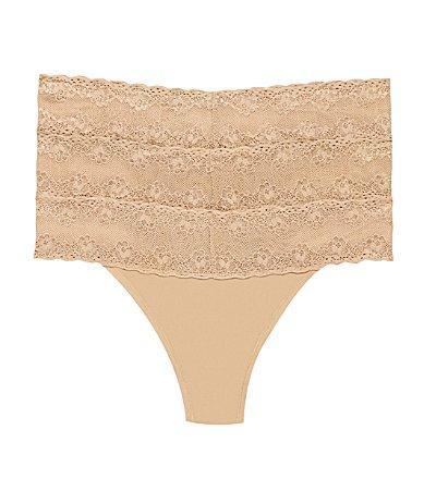 Natori Bliss Perfection Lace Trim Thong Product Image